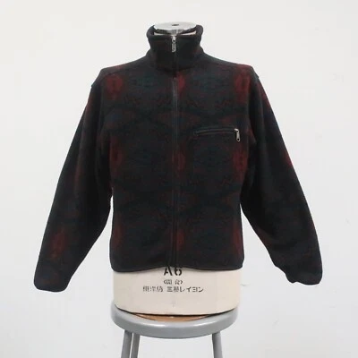 Vintage 90s North Face Print Fleece Jacket Made in USA Winter - Image 1 of 4