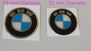 para BMW REPLICA Pegatinas/calcomanías redondas cromadas/azul-ACABADO GEL ABOVEDADO ALTO BRILLO - Imagen 1 de 3