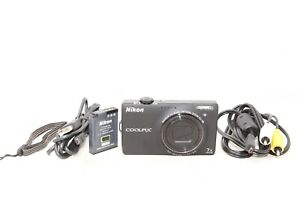 【Exc+5 】Nikon Coolpix S6000 14 MP Digital Camera with 7x Optical VR Zoom