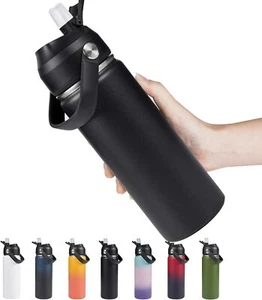 18oz Insulated Stainless Steel Water Bottle, Wide Mouth , Leak Proof, BPA Free - Picture 1 of 7