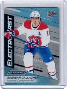 Tarjeta insertada electrocast Brendan Gallagher grabada 2023-24 Montreal Canadiens - Imagen 1 de 2