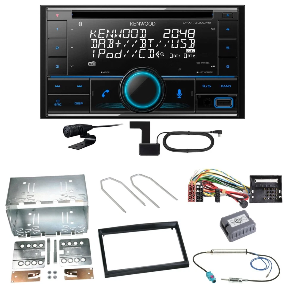 Kenwood DPX-7300DAB Bluetooth DAB Einbauset für Citroen C2 C3 Berlingo Jumpy - Bild 1 von 1