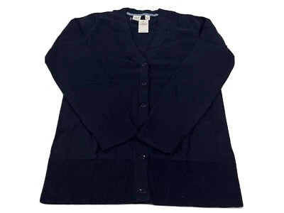 Cárdigan tejido manga larga con botones suéter Gap niños niñas talla XL azul oscuro Foto 1 de 4