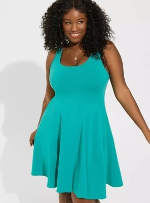 Vestido patinador Torrid Teal nuevo con etiquetas nuevo 3X Foto 1 de 4