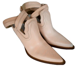 MAISON MARTIN MARGIELA Tan Leather CUT-OUT COWBOY Boots EUR-38 US-8 - Picture 1 of 24