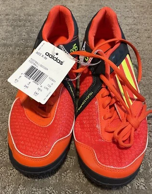 2011 Adidas Freefootball X-Ite Naranja/Negro Césped Interior Zapatos de Fútbol Hombres US6.5 Foto 1 de 4