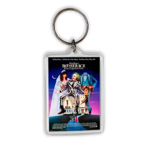 BEETLEJUICE MOVIE POSTER LLAVERO KEYRING - Picture 1 of 2