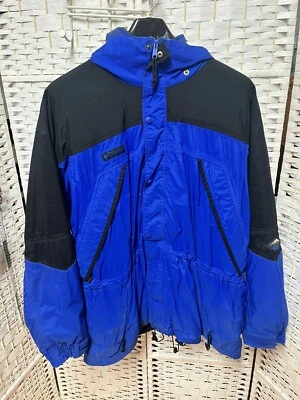 Parka de esquí/snowboard Columbia para hombre azul negro talla XL con capucha Foto 1 de 4