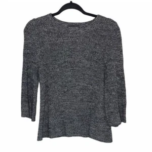 Anthropologie Michael Stars Sweater Size XSmall Gray with Bell Sleeves Pullover - Picture 1 of 6