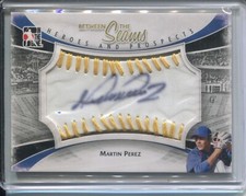 MARTIN PEREZ 2010-11 ITG Heroes And Prospects Between The Seams Autograph /19