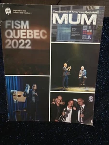 FISM Quebec 2022 MUM Society of American Magicians Magazine Issue - Picture 1 of 1
