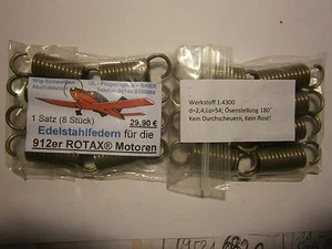 2 Satz, 8 Auspufffedern, für UL - Flugzeug, Edelstahl Feder, für 912er  Rotax - Bild 1 von 1