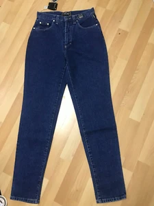 NWT UNISEX VERSACE COUTURE MADE ITALY BY ITTIERRE DENIM DARK BLUE W28 L30 H7 - Picture 1 of 9