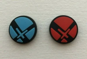 2x Silicone Super Smash Bros Thumb Stick Grips Cap Covers Nintendo Switch NEW! - Picture 1 of 1