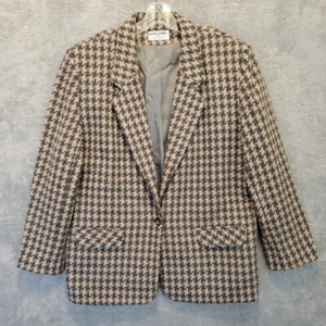 Giacca blazer donna Alfred Dunner etichetta taglia 14 lana tacca singola foderata con bottoni - Foto 1 di 10