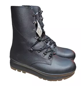 Neu Schweizer Armee Militär Ausgabe schwarz Leder Kampf Para Stiefel Größe 270 8 UK - Bild 1 von 7