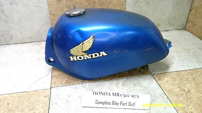 Honda MR175 75 76 77 Elsinore Complete OEM Fuel Tank & Cap + petcock - Image 1 of 4