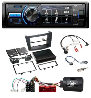 JVC Bluetooth Lenkrad USB DAB Autoradio für Mazda 3 2009-2013 analog - Bild 1 von 4
