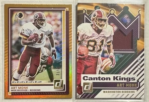 2024 Panini Donruss Football #169 Art Monk /81 Gold & #CK-AMK Canton Kings /475 - Bild 1 von 2