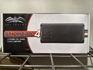 Wet Sounds STX Micro-4 280W RMS Class-D 4-Channel Amplifier - Picture 1 of 1