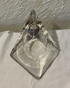 Nybro Sweden Pyramid Candle Holder By Tord Kjellstrom 3.75" High - Picture 1 of 4