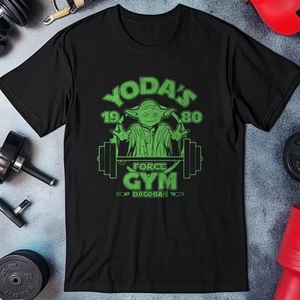 Yoda's Gym: Lift Like a Jedi! Funny Gym & Fitness Premium Midweight Tee - Picture 1 of 5