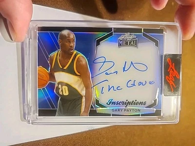 2024 Hoja Metal Inscripciones Azul Gary Payton "El Guante" SP Automático 57/100 SONICS Foto 1 de 4