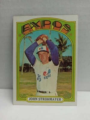 1972 Topps #631 John Strohmayer EX Cond. Semi-High # Montreal Expos - Image 1 of 2