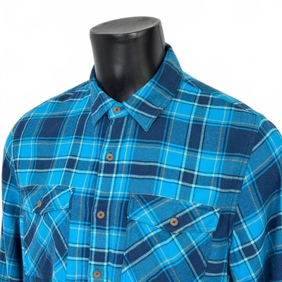 Camisa BAM Bamboo Clothing Company Azul Cuadros Leñador Talla L Foto 1 de 4