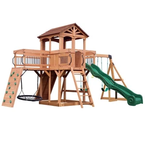 Spielturm, Spielhaus, mit Schaukeln / Rutsche / Sandkasten, Backyard Discovery - Bild 1 von 7