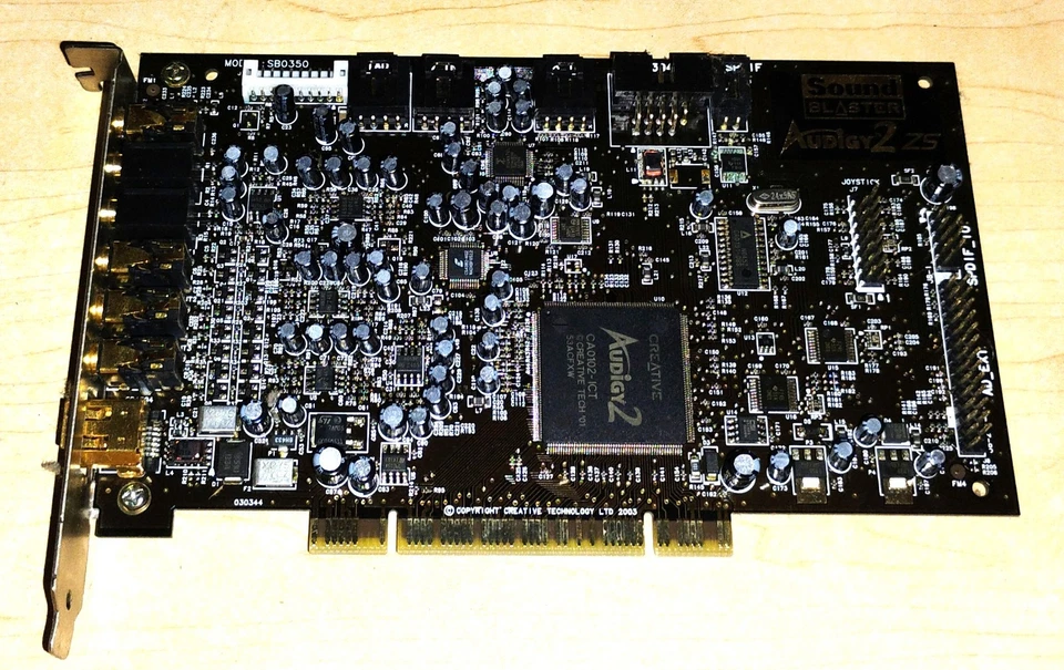 Vintage Creative Sound Blaster Audigy 2 Zs PCI SB0350 Sound Card P7665! Works! - Image 1 of 1