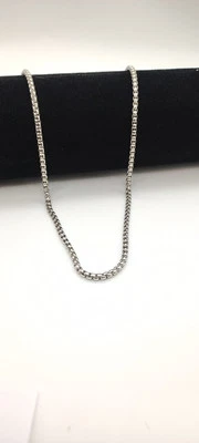 Collana catena acciaio inox uomo lunga 50 cm catenina da rapper in girocollo - Immagine 1 di 4