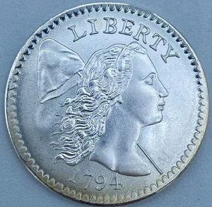 1794 Liberty Cap Large Cent Coin 2001 Medal Patrick Mint .999 Silver - Picture 1 of 2