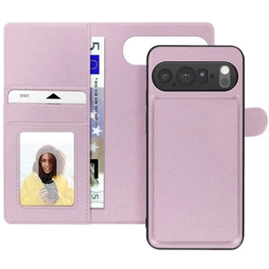 Custodia a portafoglio per Google Pixel 10 Pro con cover magnetica staccabile - Foto 1 di 5