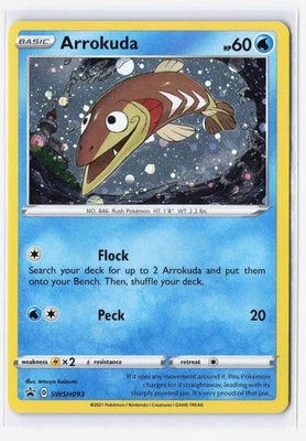 Arrokuda Swsh093 Swsh: Sword & Shield Promo Cards Holo NM - Image 1 of 2