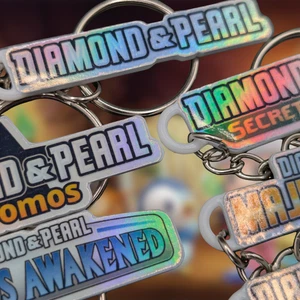 Pokemon Binder Tag Keychains - Diamond & Pearl Series Sets - You Choose - Picture 1 of 12