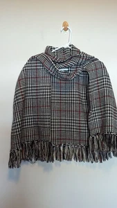 Steve Madden Schal aus Wollmischung mit Hahnentrittmuster und Fransenborte Einheitsgröße - Bild 1 von 4