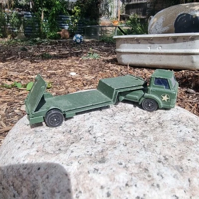 Vintage Corgi Juniors Whizzwheels Ford D Series Military Transporter Diecast - Image 1 of 4