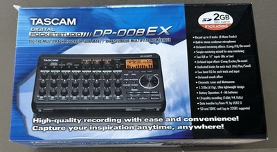 TASCAM DP-008EX 8-track Multi track Recorder Digital Pocketstudio  New Open Box - Image 1 of 4