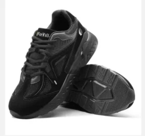 FitVille Women's Walking Shoes/Sneakers Rebound Core V1 Lightweight Black UK8 EW - Picture 1 of 19