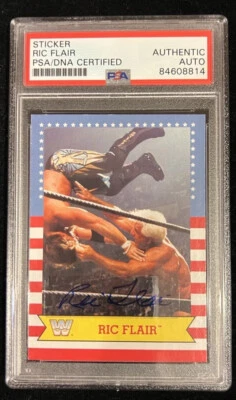 Ric Flair Signed 2017 WWE Summer Slam Card Sticker PSA/DNA AUTO AUTHENTIC - Image 1 of 4