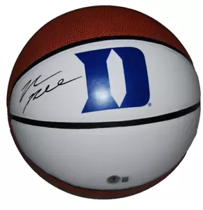 MASON PLUMLEE signiert (DUKE BLUE DEVILS) F/S Basketball BECKETT BAS BR63097 - Bild 1 von 2