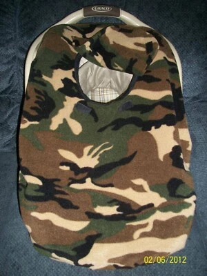 Infant Car Seat Carrier Cover New Handmade Fleece Camofluage - Image 1 of 2