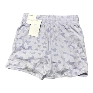 Lavender NIKE Dri-FIT Breezy Kids Girls High-Waisted Training Shorts Size Medium - Picture 1 of 2