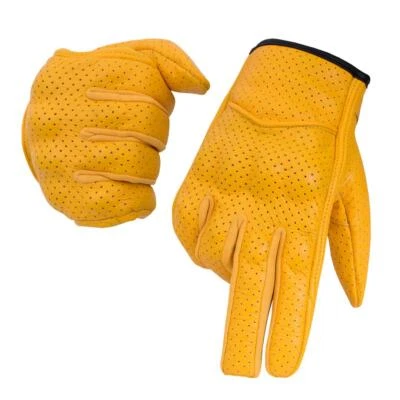  Leather Motorcycle Gloves Perforated Men sizes M L XL XXL XXL - Image 1 of 4