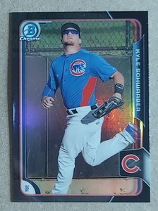 2015 Bowman Chrome KYLE SCHWARBER #BCP58 Black Refractor Asia Exlcusive Rookie