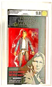 2018 Hasbro Star Wars Black (Bespin) Han Solo 6 Inch AFA 9.0 - Picture 1 of 2