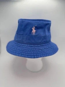 POLO RALPH LAUREN HERREN BAUMWOLLE CHINO BUCKET-HUT BLAU Small/Medium - Bild 1 von 9