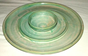 Chip & Dip, Garnelenteller, handgesponnene Keramik, 11 cm rund - Bild 1 von 5