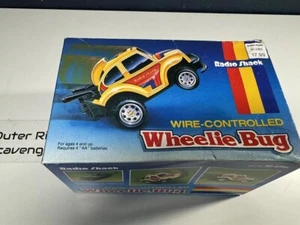Radio Shack Yellow Wheelie Bug Car 1991 Original Box, Wire Control, Tested - Picture 1 of 14